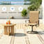 Chaise de patio pivotante à 360 ° avec mouvement de bascule doux - Chaise de patio d'extérieur, structure en acier antirouille (ensemble de 2)-646714968