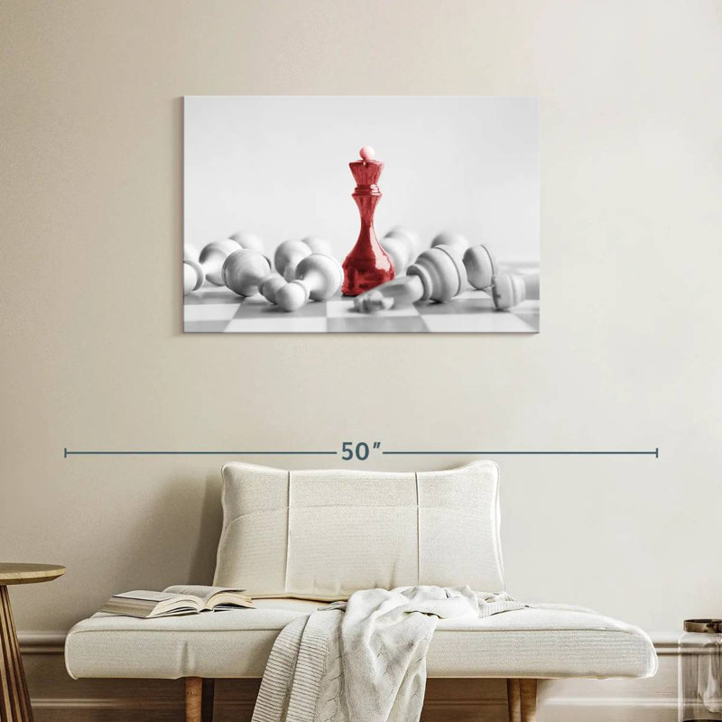 " Chess Red Queen Canvas Print ", 24" H x 36" W x 1.25" D