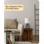 28.5cm Black Diamond Cage Metal Base Table Lamp With Linen Lampshade(Bulb Included)