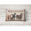 Coussin décoratif intérieur/extérieur en tapis welcome