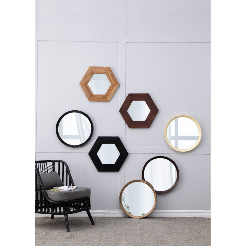 Miroir de salle de bain Mango, Noir
