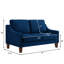 Causeuse moderne en velours bleu marine 51 pouces