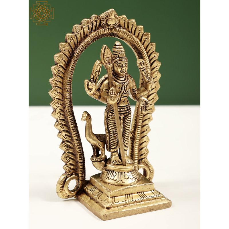 Petit kartikeya en laiton 5 po (Murugan)
