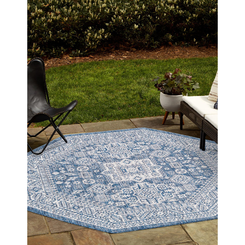 Anariya Indoor / Outdoor Rug, Octagon 5'3" x 5'3"