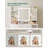 Vanity Desk with Mirror and 10 LED Lights, 3 Levels of Adjustable Brightness, Dresser Table with Hidden and Open Shelves