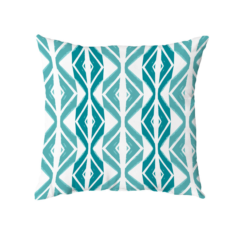 Geometric Throw Pillow, Teal, 20" x 20"