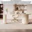Bureau de luxe en pierre frittée clair-805282507