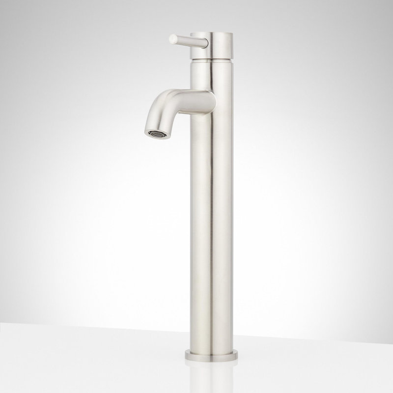 Lexia 1.2 GPM Vessel Single Hole Bathroom Faucet, Brushed Nickel