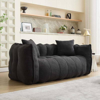 Boneless Sofas Chenille Sofa, Bean Bag