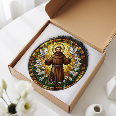 Vitrail Saint Francis ， 7,8H