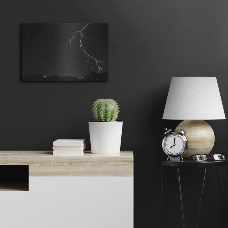 «Lightning Crash» par SD Smart, art mural en métal, H 16 po x l 24 po