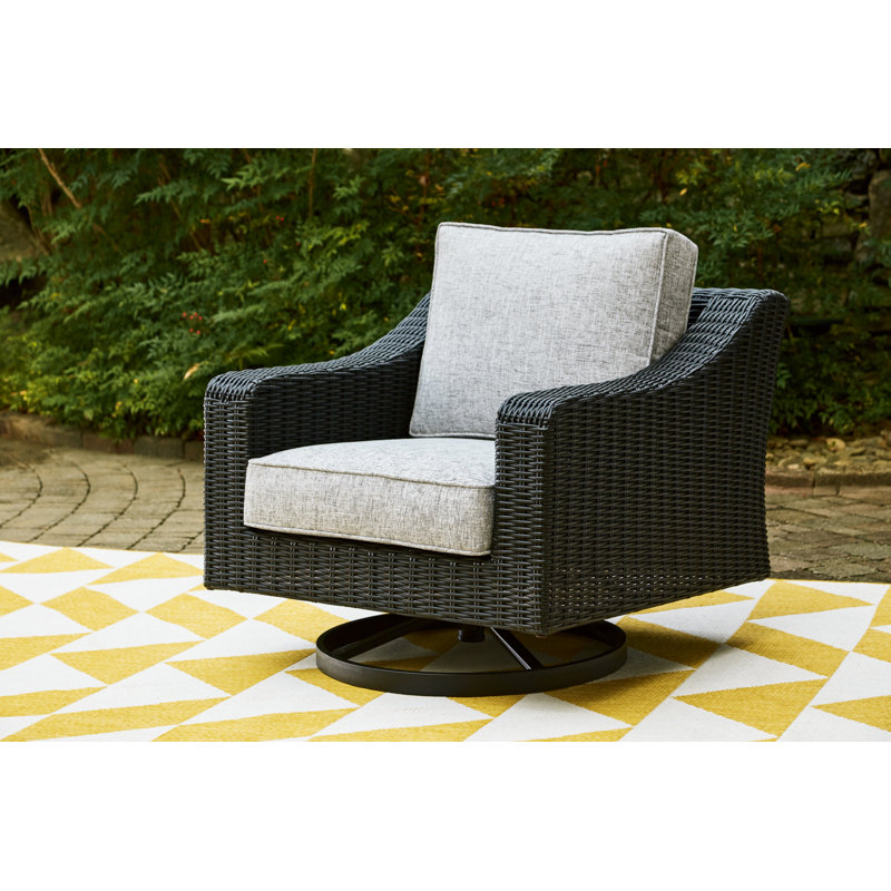 Fauteuil pivotant d'extérieur avec coussin Gennelle