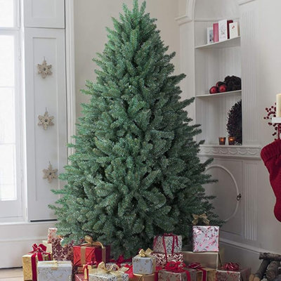  Arbre de Noël arbre de Noël artificiel à charnière de 6 pi de qualité supérieure, arbre de Noël Feel Real