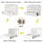 Wood Murphy Bed Chest with Drawer Full Size Cabinet Bed, USB Charging & Foldable Trays Space-Saving Design