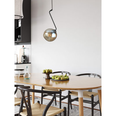 Blerton - Light Matte Black Unique/Statement Pendant
