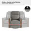 Regazzi 29.3" W Top Grain Leather Swivel Glider Dual-Power Recliner-98387624