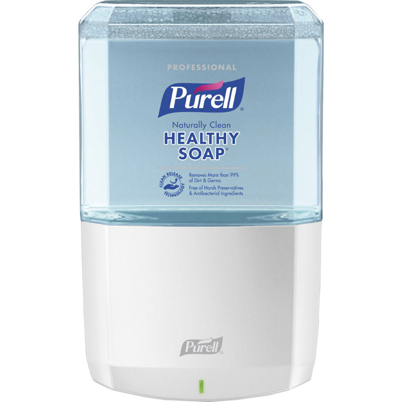 Distributeur de savon à mains sans contact, H 8,6 po x l 5,3 po x P 12,1 po