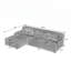 Canapé modulaire surdimensionné en L Chenille, design minimaliste, canapé-lit confortable pour salon, appartement sans assemblage requis-1983211687