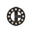 Magnetix 6.5”W Halo Round Dotted Led Light 18W-211961841