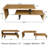 Abdulbaki 88.6''  Open Console Table With Two Separate Engineered Wood Shelve