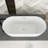 66" White Acrylic Freestanding Bathtub