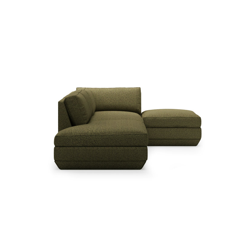Podium Modular 4 PC Lounge Sectional B, Right Hand Facing, Copenhagen Terra