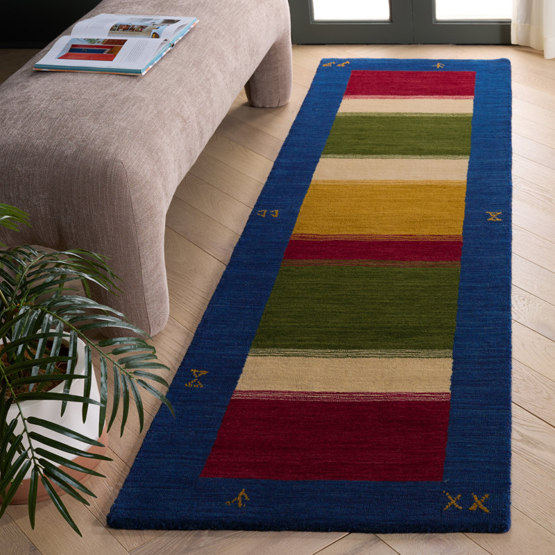 Adione Hand Loomed Wool Southwestern Rug, Runner 2'3" x 8'