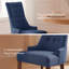 Chaise d'appoint rembourrée en bois manufacturé et massif Gailord-111694884