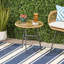 Table d'appoint avec tissage tendance