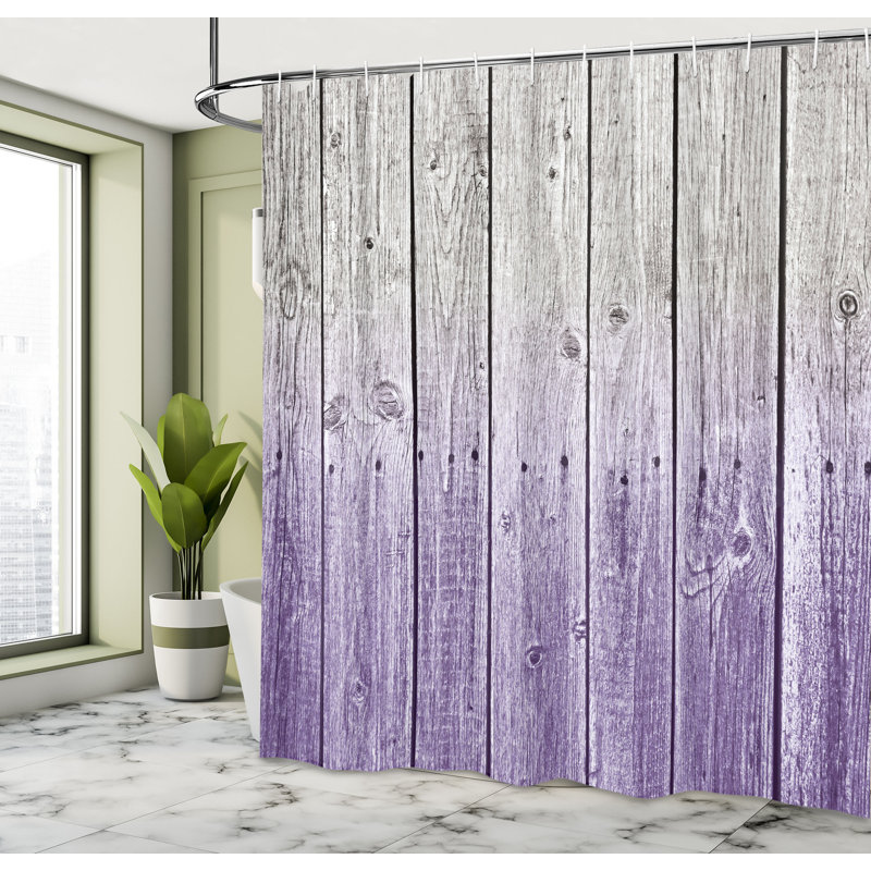 Shower Curtain with Hooks Included, 69"H x 70"W, Blue Violet