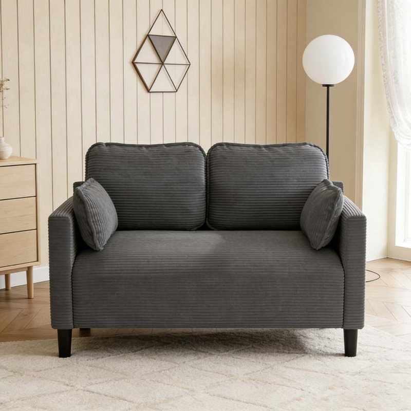 Causeuse 48 po, Gris