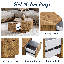 Table basse hexagonale avec tiroir