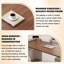 Bureau d'écriture minimaliste en noyer, table de bureau simple et moderne avec tiroir rond-428533159