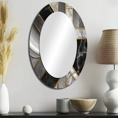 Natoas - Miroir abstrait en métal