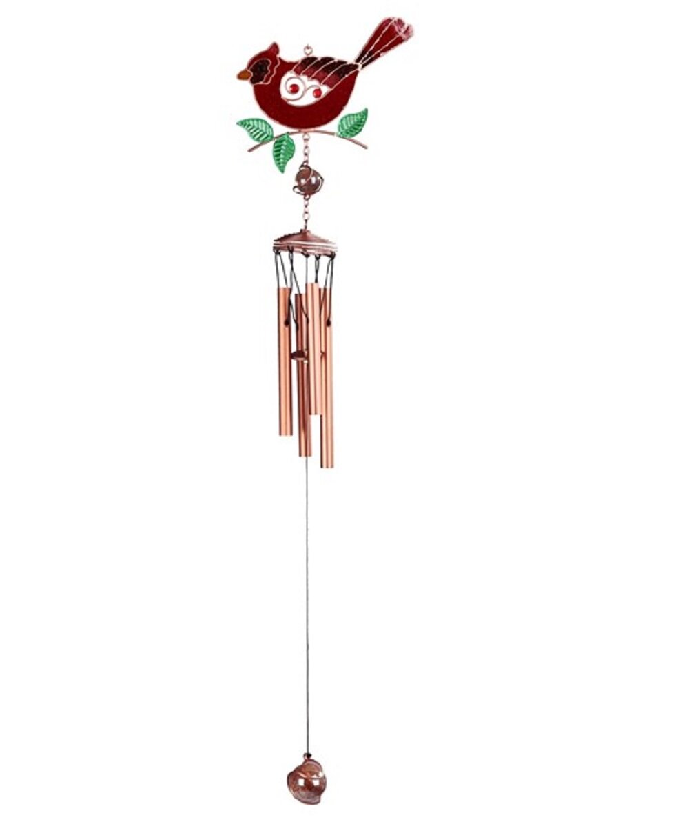 Arlmont & Co. Aeri Northern Cardinal Wind Chime | Wayfair