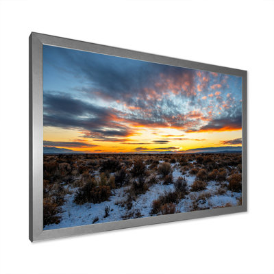 Winter Shrublands On Arkansas Desert sur toile