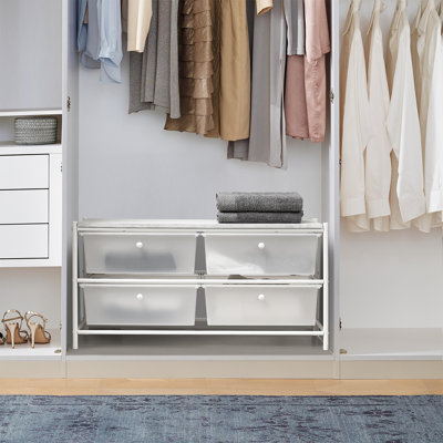 Commode de rangement 4 tiroirs Suprima