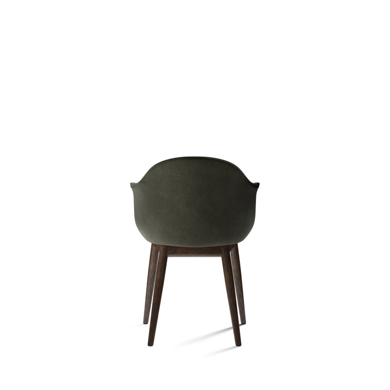 Harbour Upholstered Arm Chair, Dark Stained Oak, Fiord 2 961 Wool