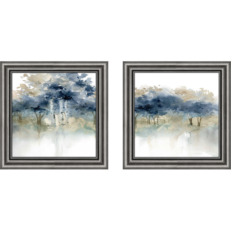Waters Edge - ensemble de 2 peintures encadrées