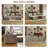 110''W Corduroy Modern  Compressed Block Sectional Couch With 2 Ottoman-2094629077
