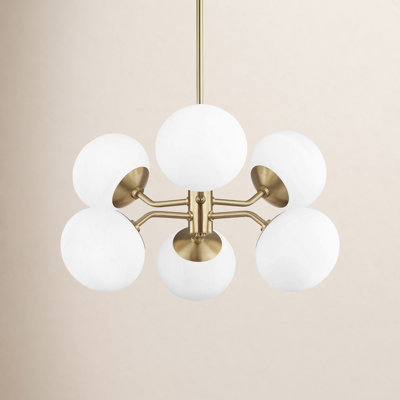 Alex 6 - Light Metal Sputnik Chandelier