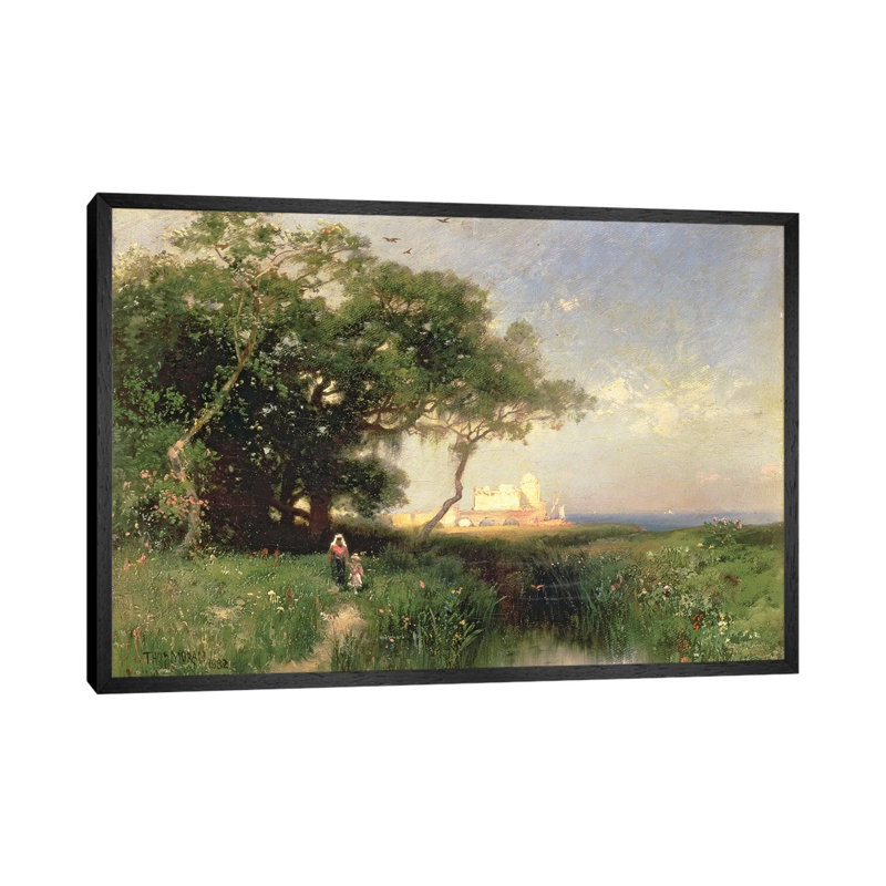 The Coast of Florida, 1882 1 Piece Wall Art on Canvas, 66.04 cm H x 45.72 cm W, Black Framed