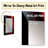 Red Black Contemplative Abstraction V - Waves Mirror, Red Unique Wall Mirror, Printed Metal Art-431511459