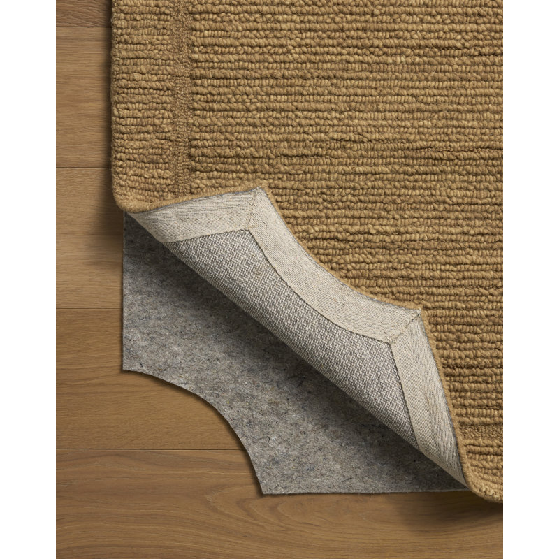 Obelisk Hand Tufted Wool Indoor Rug, Camel, 8'6" x 11'6"