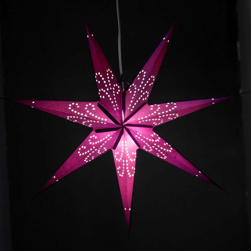Lumière de fontaine en forme d'étoile, Mauve