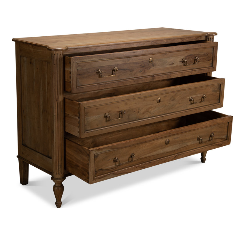 Chamberlain Solid Wood Storage Cabinet, Driftwood