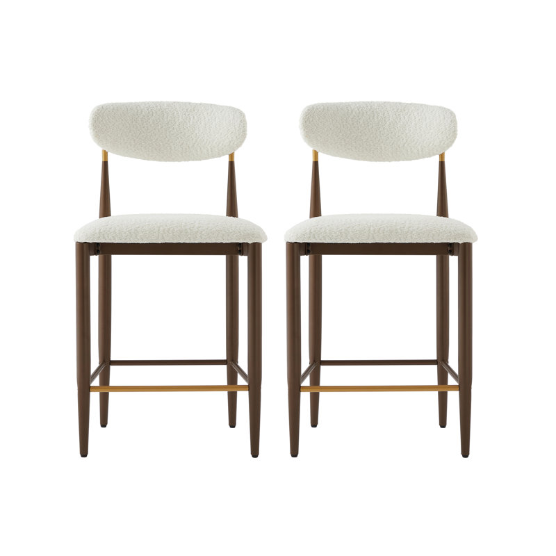 Ensemble de 2 tabourets de comptoir sans accoudoirs