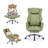 Ergonomic Cross Legged Office Chair With Footrest,leather Big And Tall Executive Chair With Wheels,reversible Armrest And Lumbar Pillow,135° Reclining Computer Wide Desk Chair For Home,office （3D Kneading Massage Head）-850370814