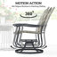 Ensemble de 2 fauteuils oscillants d'extérieur Outsunny