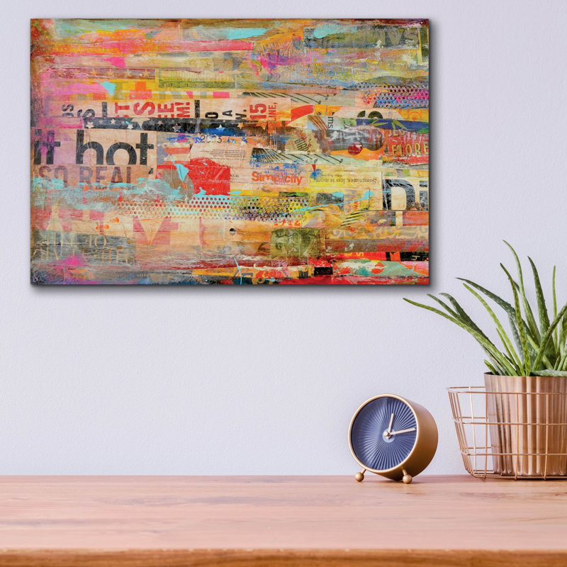 «Metro Mix I» par Erin Ashley, art mural acrylique, H 12 po x l 16 po x P 0,13 po